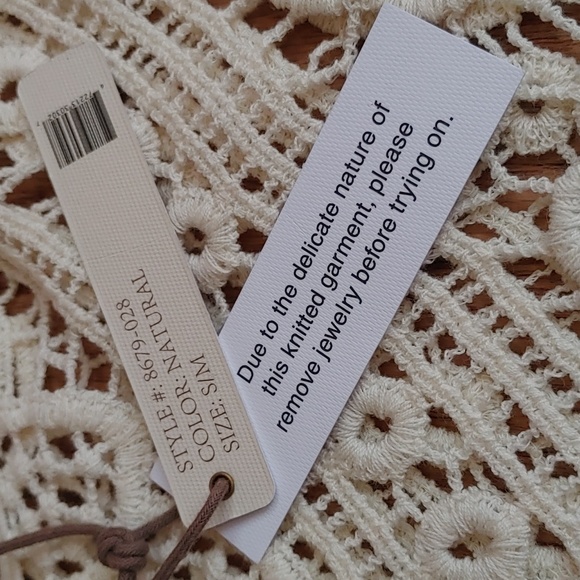 Cream Crochet Two-fer Top - Picture 5 of 12